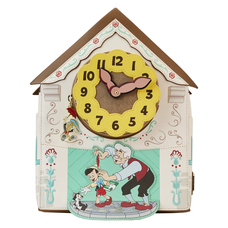 LOUNGEFLY WonderCon Exclusive - Pinocchio Cuckoo Clock Mini Backpack 3 LOUNGEFLY WonderCon Exclusive - Pinocchio Cuckoo Clock Mini Backpack