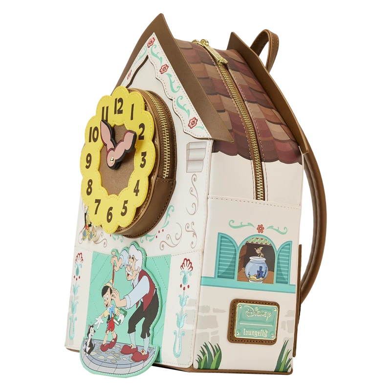 LOUNGEFLY WonderCon Exclusive - Pinocchio Cuckoo Clock Mini Backpack 5 LOUNGEFLY WonderCon Exclusive - Pinocchio Cuckoo Clock Mini Backpack - Image 3