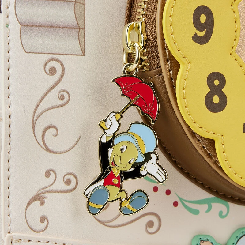 LOUNGEFLY WonderCon Exclusive - Pinocchio Cuckoo Clock Mini Backpack 9 LOUNGEFLY WonderCon Exclusive - Pinocchio Cuckoo Clock Mini Backpack - Image 7