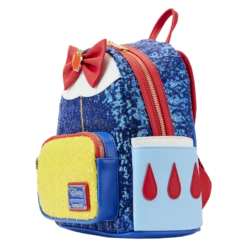LOUNGEFLY Snow White Princess Sequin Series Mini Backpack 13 LOUNGEFLY Snow White Princess Sequin Series Mini Backpack -Loungefly WDBK3062 LFDISNEYSNOWWHITESEQUINSERIESMINIBACKPACK0851SIDE