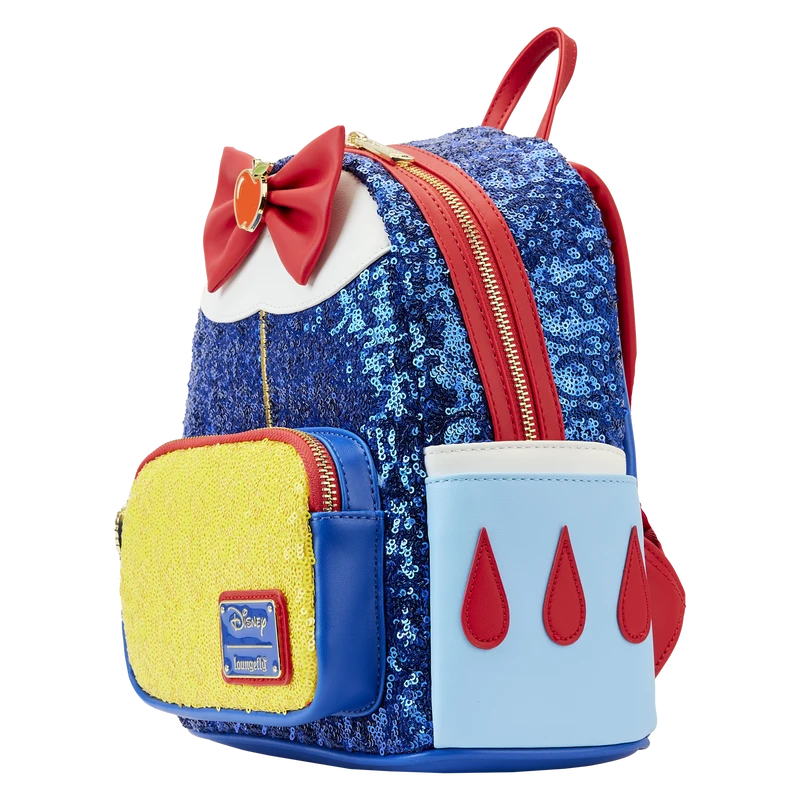 LOUNGEFLY Snow White Princess Sequin Series Mini Backpack 6 LOUNGEFLY Snow White Princess Sequin Series Mini Backpack - Image 4