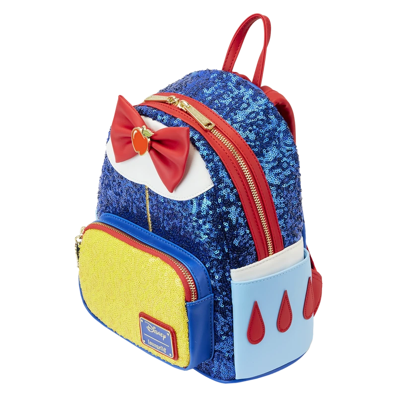 LOUNGEFLY Snow White Princess Sequin Series Mini Backpack 5 LOUNGEFLY Snow White Princess Sequin Series Mini Backpack - Image 3