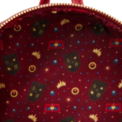 LOUNGEFLY Snow White Evil Queen Throne Mini Backpack -Loungefly WDBK3064 LFDISNEYSNOWWHITEEVILQUEENTHRONEMINIBACKPACK0397INSIDE