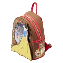 LOUNGEFLY Snow White Lenticular Princess Series Mini Backpack -Loungefly WDBK3072 LFDISNEYSNOWWHITELENTICULARPRINCESSSERIESMINIBACKPACK0078QUARTER