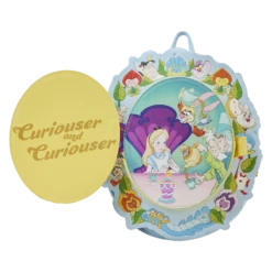 LOUNGEFLY Alice In Wonderland Cameo Mini Backpack -Loungefly WDBK3078 LFDISNEYALICEINWONDERLANDCAMEOMINIBACKPACK0387OPEN
