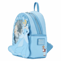 LOUNGEFLY Cinderella Lenticular Princess Series Mini Backpack -Loungefly WDBK3123 LFDISNEYCINDERELLAPRINCESSLENTICULARSERIESMINIBACKPACK0903SIDE