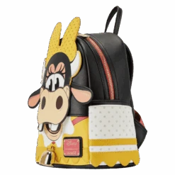 LOUNGEFLY Limited Edition Clarabelle Cow Cosplay Mini Backpack 11 LOUNGEFLY Limited Edition Clarabelle Cow Cosplay Mini Backpack -Loungefly WDBK3136 LFDISNEYCLARABELLETHECOWCOSPLAYMINIBACKPACK0931SIDE