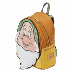 LOUNGEFLY Snow White And The Seven Dwarfs Bashful Lenticular Mini Backpack -Loungefly WDBK3140 LFDISNEYSNOWWHITEANDTHESEVENDWARFSBASHFULMINIBACKPACK0949QUARTER