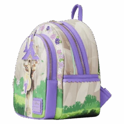 LOUNGEFLY Tangled Rapunzel Swinging From The Tower Mini Backpack -Loungefly WDBK3224 LFDISNEYTANGLEDRAPUNZELSWINGINGFROMTOWERMINIBACKPACK1663SIDE
