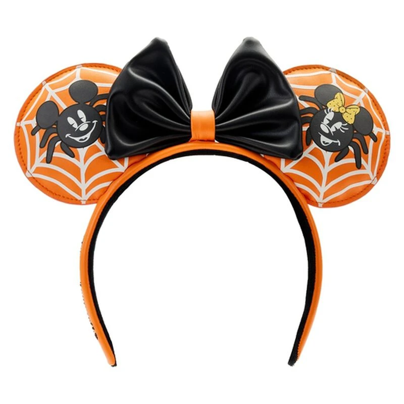 LOUNGEFLY Stitch Shoppe Mickey & Minnie Mouse Spider Glow Ear Headband 2 LOUNGEFLY Stitch Shoppe Mickey & Minnie Mouse Spider Glow Ear Headband