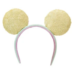 LOUNGEFLY Limited Edition Exclusive - Minnie Mouse Pastel Sequin Ear Headband -Loungefly WDHB0115 LFDISNEYMINNIEPASTELSEQUINHEADBAND0745NOBOW