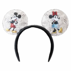 LOUNGEFLY Disney100 Sketchbook Ears Headband -Loungefly WDHB0124 LFDISNEYMICKEYMINNIESKETCHBOOKEARSHEADBAND201BOW