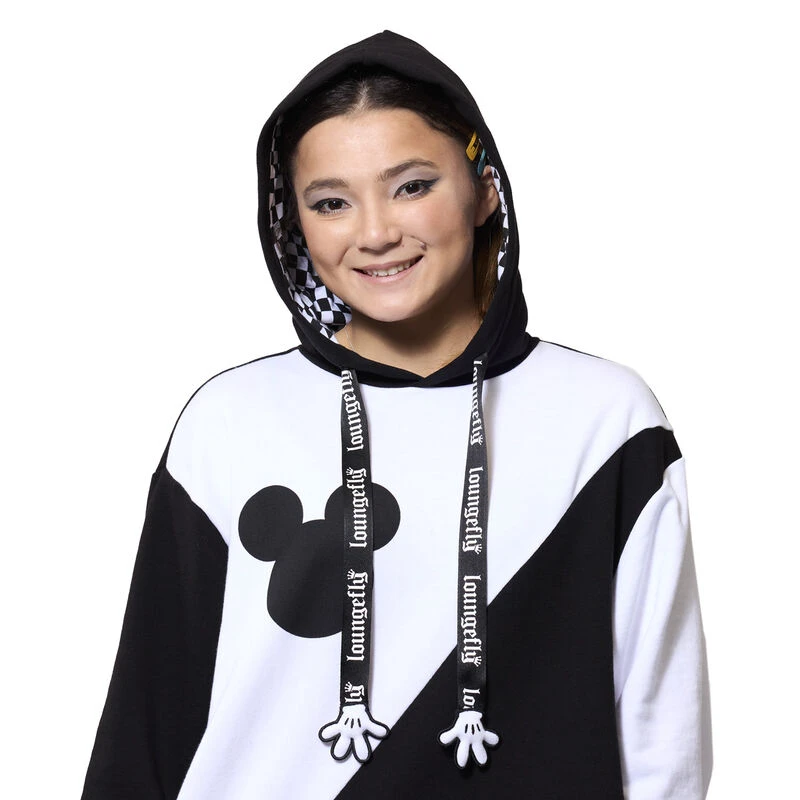 LOUNGEFLY Mickey Mouse Y2K Ying And Yang Unisex Hoodie 8 LOUNGEFLY Mickey Mouse Y2K Ying And Yang Unisex Hoodie - Image 6