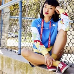 LOUNGEFLY Snow White Fairest One Of All Crop Hoodie -Loungefly WDLFHD0014 Lifestyle201