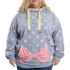 LOUNGEFLY Minnie Mouse Pastel Polka Dot Unisex Hoodie