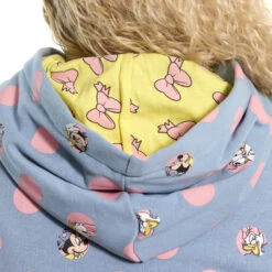 LOUNGEFLY Minnie Mouse Pastel Polka Dot Unisex Hoodie -Loungefly WDLFHD0023 LF DISNEY MINNIE DOTS FRENCH TERRY UNISEX HOODIE 011