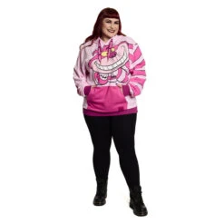 LOUNGEFLY Alice In Wonderland Glow Cheshire Cat Unisex Hoodie -Loungefly WDLFHD0028 LFDISNEYAIWCHESHIRECATMADHEREHOODIE 001