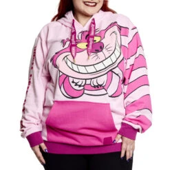 LOUNGEFLY Alice In Wonderland Glow Cheshire Cat Unisex Hoodie -Loungefly WDLFHD0028 LFDISNEYAIWCHESHIRECATMADHEREHOODIE 002