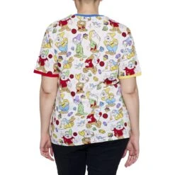 LOUNGEFLY Snow White And The Seven Dwarfs Tri-Color Ringer Tee -Loungefly WDLFSH0013 CORELFWDSNOWUNISEXTEE 188CROPPED 1