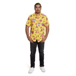LOUNGEFLY Aladdin Genie Camp Shirt -Loungefly WDLFSH0017 STC LFDISNEYALADDINGENIECAMPSHIRT 009