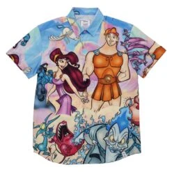 LOUNGEFLY Hercules Camp Shirt -Loungefly WDLFSH0025 CORELFWDHERCULESSHIRT0037FRONT