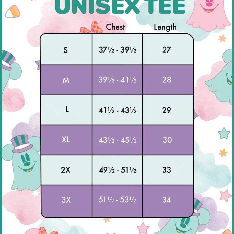 LOUNGEFLY Mickey And Minnie Mouse Pastel Ghost Unisex Tee 3 LOUNGEFLY Mickey And Minnie Mouse Pastel Ghost Unisex Tee - Image 2