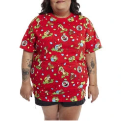 LOUNGEFLY Chip And Dale Tree Madness Unisex Tee