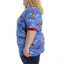 LOUNGEFLY Brave Little Tailor Unisex Tee -Loungefly WDLFSH0033 LF DISNEY BRAVE LITTLE TAILOR AOP UNISEX RINGER TEE 003