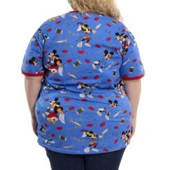 LOUNGEFLY Brave Little Tailor Unisex Tee -Loungefly WDLFSH0033 LF DISNEY BRAVE LITTLE TAILOR AOP UNISEX RINGER TEE 004