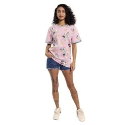 LOUNGEFLY Minnie And Daisy Pastel Polka Dot Unisex Tee -Loungefly WDLFSH0035 LF MINNIE DAISY DOTS UNISEX RINGER TEE 022