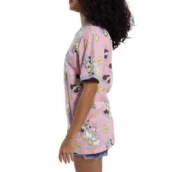 LOUNGEFLY Minnie And Daisy Pastel Polka Dot Unisex Tee -Loungefly WDLFSH0035 LF MINNIE DAISY DOTS UNISEX RINGER TEE 024