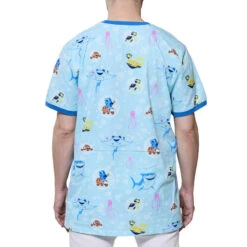 LOUNGEFLY Finding Nemo 20th Anniversary Bubbles Unisex Ringer Tee -Loungefly WDLFSH0037 LFWDPIXARNEMOBUBBLESTEE 009