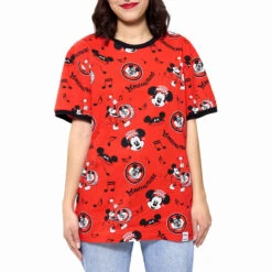 LOUNGEFLY Disney100 Mouseketeers Unisex Ringer Tee