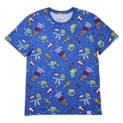 LOUNGEFLY Toy Story Aliens Unisex Tee -Loungefly WDLFSH0042 LFPIXARTOYSTORYALIENAOPUNISEXTEE0522FRONT