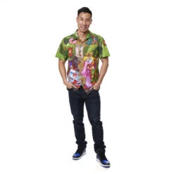 LOUNGEFLY Robin Hood Wanted Poster Unisex Camp Shirt -Loungefly WDLFSH0043 LFDISNEYROBINHOODCAMPSHIRT 001