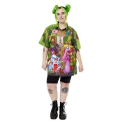 LOUNGEFLY Robin Hood Wanted Poster Unisex Camp Shirt -Loungefly WDLFSH0043 LFDISNEYROBINHOODCAMPSHIRT 009