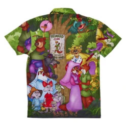 LOUNGEFLY Robin Hood Wanted Poster Unisex Camp Shirt -Loungefly WDLFSH0043 LFDISNEYROBINHOODWANTEDPOSTERUNISEXCAMPSHIRT0517BACK