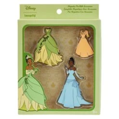 LOUNGEFLY Tiana Paper Doll Magnetic Pin Set