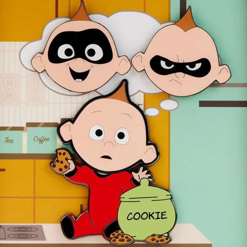 LOUNGEFLY The Incredibles Jack Jack Mixed Emotions Pin Set 7 LOUNGEFLY The Incredibles Jack Jack Mixed Emotions Pin Set - Image 5