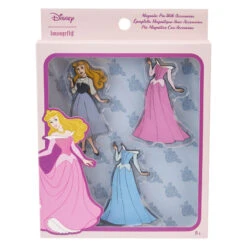LOUNGEFLY Princess Aurora Paper Doll Pin Set