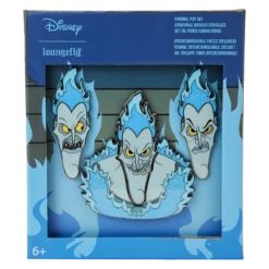 LOUNGEFLY Hercules Hades Mixed Emotions 4pc Pin Set