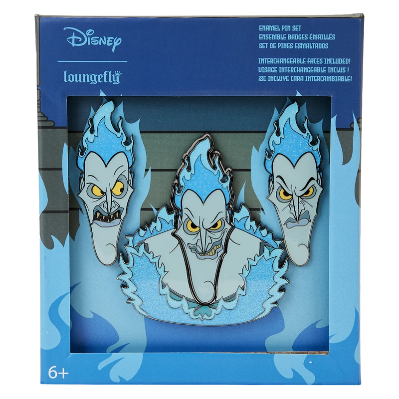 LOUNGEFLY Hercules Hades Mixed Emotions 4pc Pin Set 3 LOUNGEFLY Hercules Hades Mixed Emotions 4pc Pin Set