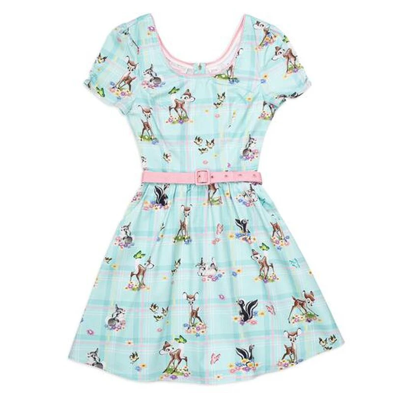 LOUNGEFLY Disney Stitch Shoppe Bambi "Laci" Dress 4 LOUNGEFLY Disney Stitch Shoppe Bambi "Laci" Dress - Image 2