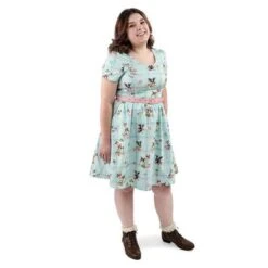 LOUNGEFLY Disney Stitch Shoppe Bambi "Laci" Dress 16 LOUNGEFLY Disney Stitch Shoppe Bambi "Laci" Dress -Loungefly WDSSDR0022 6