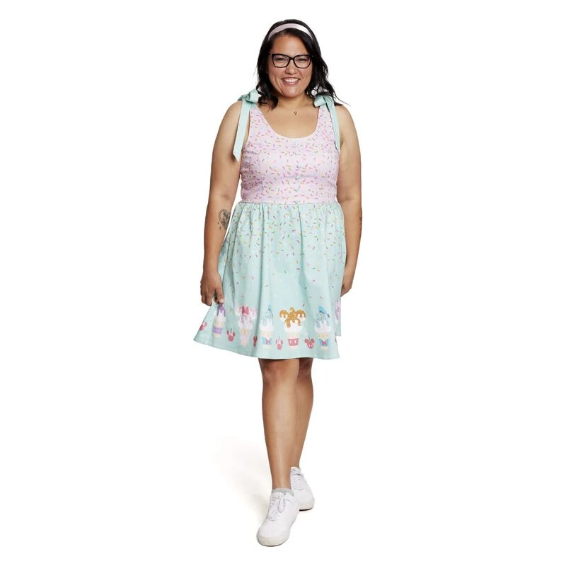 LOUNGEFLY Stitch Shoppe Disney Soft Serve Ice Cream Jan Dress 3 LOUNGEFLY Stitch Shoppe Disney Soft Serve Ice Cream Jan Dress