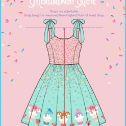 LOUNGEFLY Stitch Shoppe Disney Soft Serve Ice Cream Jan Dress 25 LOUNGEFLY Stitch Shoppe Disney Soft Serve Ice Cream Jan Dress -Loungefly WDSSDR0029 Size20Chart Note
