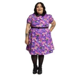 LOUNGEFLY Stitch Shoppe Hocus Pocus Sunset Sanderson Sisters Natasha Dress -Loungefly WDSSDR0032 SSDISNEYHOCUSPOCUSBINXCOLLARNATASHADRESS 001