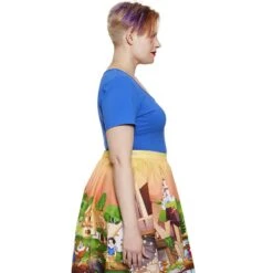 LOUNGEFLY Stitch Shoppe Snow White Fairest One Of All Kelly Fashion Top -Loungefly WDSSSH0021 DTC WDSS SNOWWHITESKIRTANDTEE SIDE2