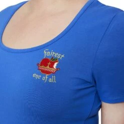 LOUNGEFLY Stitch Shoppe Snow White Fairest One Of All Kelly Fashion Top -Loungefly WDSSSH0021 WDSS SNOWWHITESKIRTANDTEE TEEDETAIL2