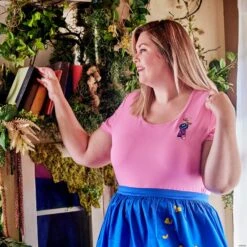 LOUNGEFLY Stitch Shoppe Alice In Wonderland Mad Keyhole Kelly Top -Loungefly WDSSSH0025 Lifestyle